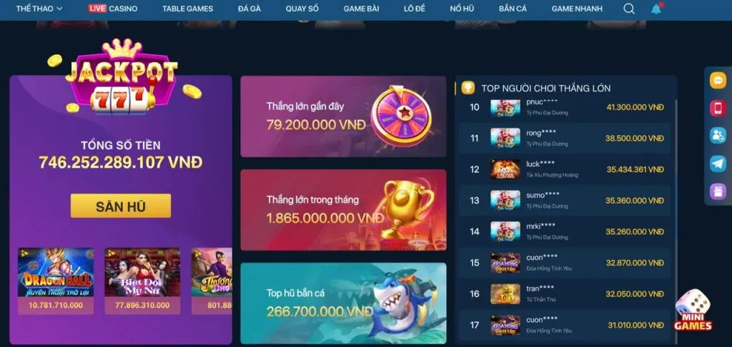 Các loại game bắn cá phổ biến tại truc tiep tho mo